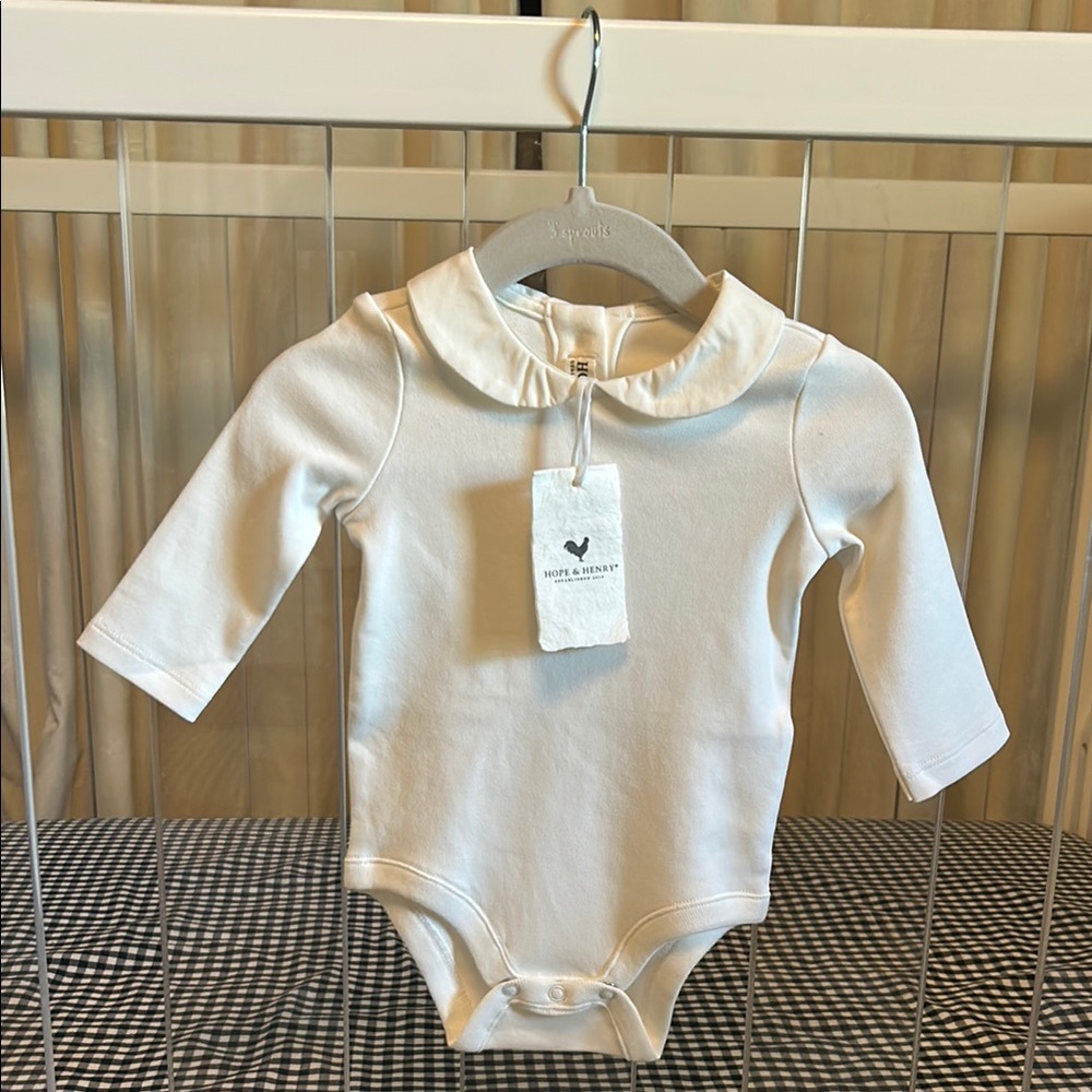 Hope & Henry Organic Cotton Bodysuit 3-6 Months